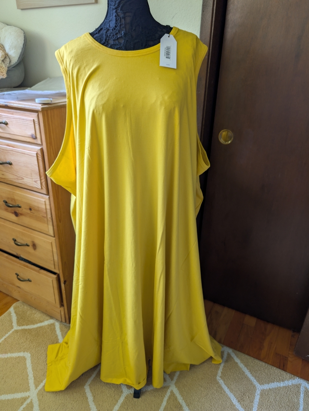 Universal Standard Sardinia Yellow Tank Dress Size 4XL - Review Size Chart - Picture 3 of 4